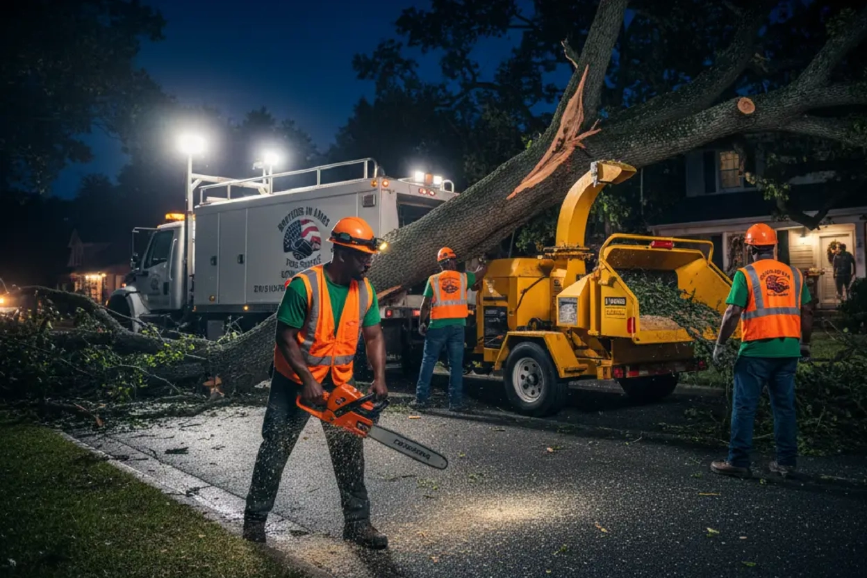 Emergency removal tree services